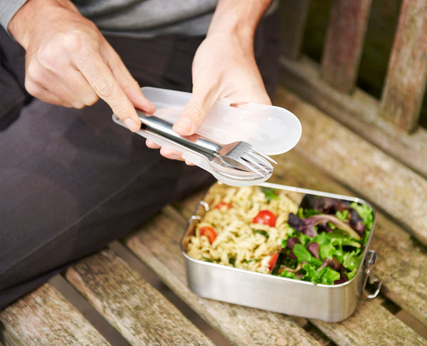 Service de Couverts en Acier Inoxydable Go Eat