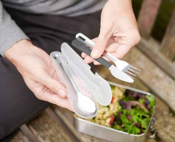 Service de Couverts en Acier Inoxydable Go Eat