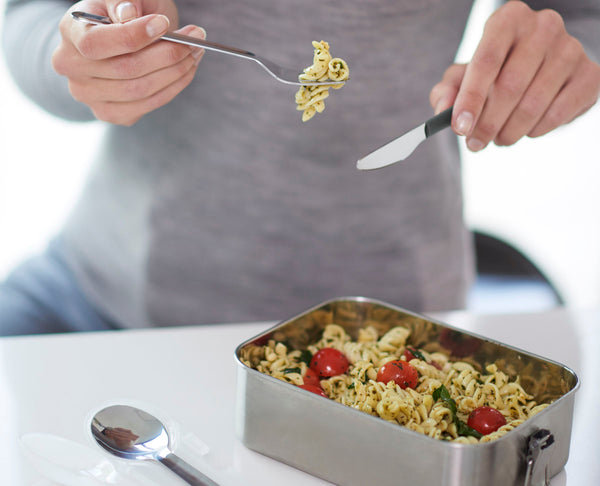 Service de Couverts en Acier Inoxydable Go Eat