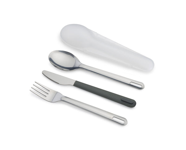 Service de Couverts en Acier Inoxydable Go Eat
