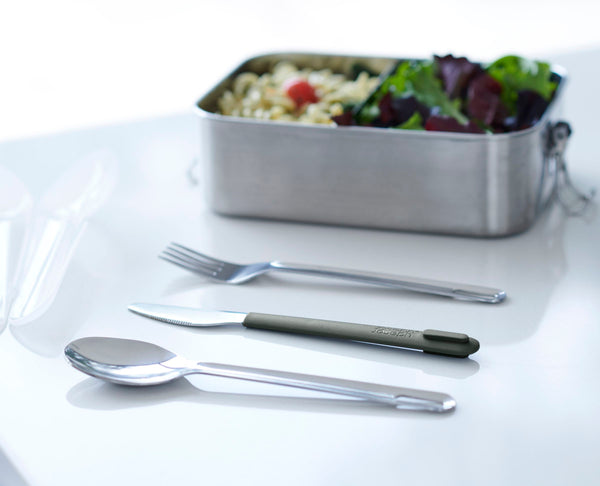 Service de Couverts en Acier Inoxydable Go Eat