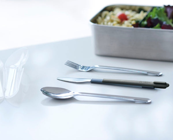 Service de Couverts en Acier Inoxydable Go Eat