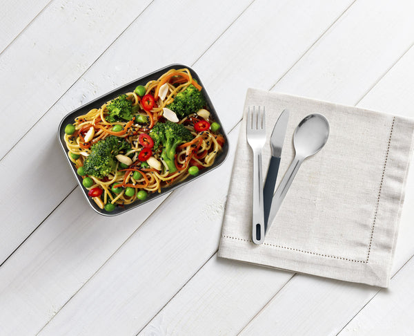 Service de Couverts en Acier Inoxydable Go Eat