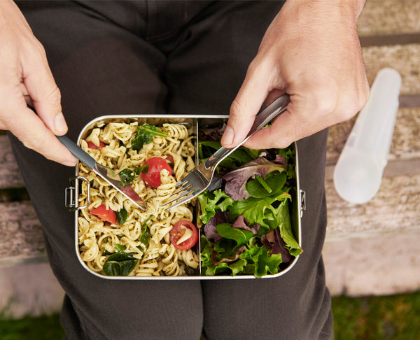 Service de Couverts en Acier Inoxydable Go Eat