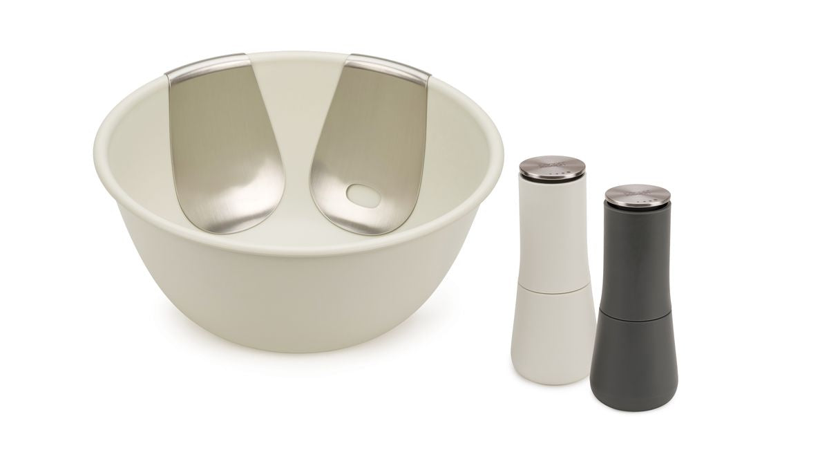 Coffret cadeau « Servez avec style » — saladier et moulin, lot de 2