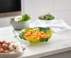 Foldable steamer basket