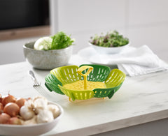 Foldable steamer basket