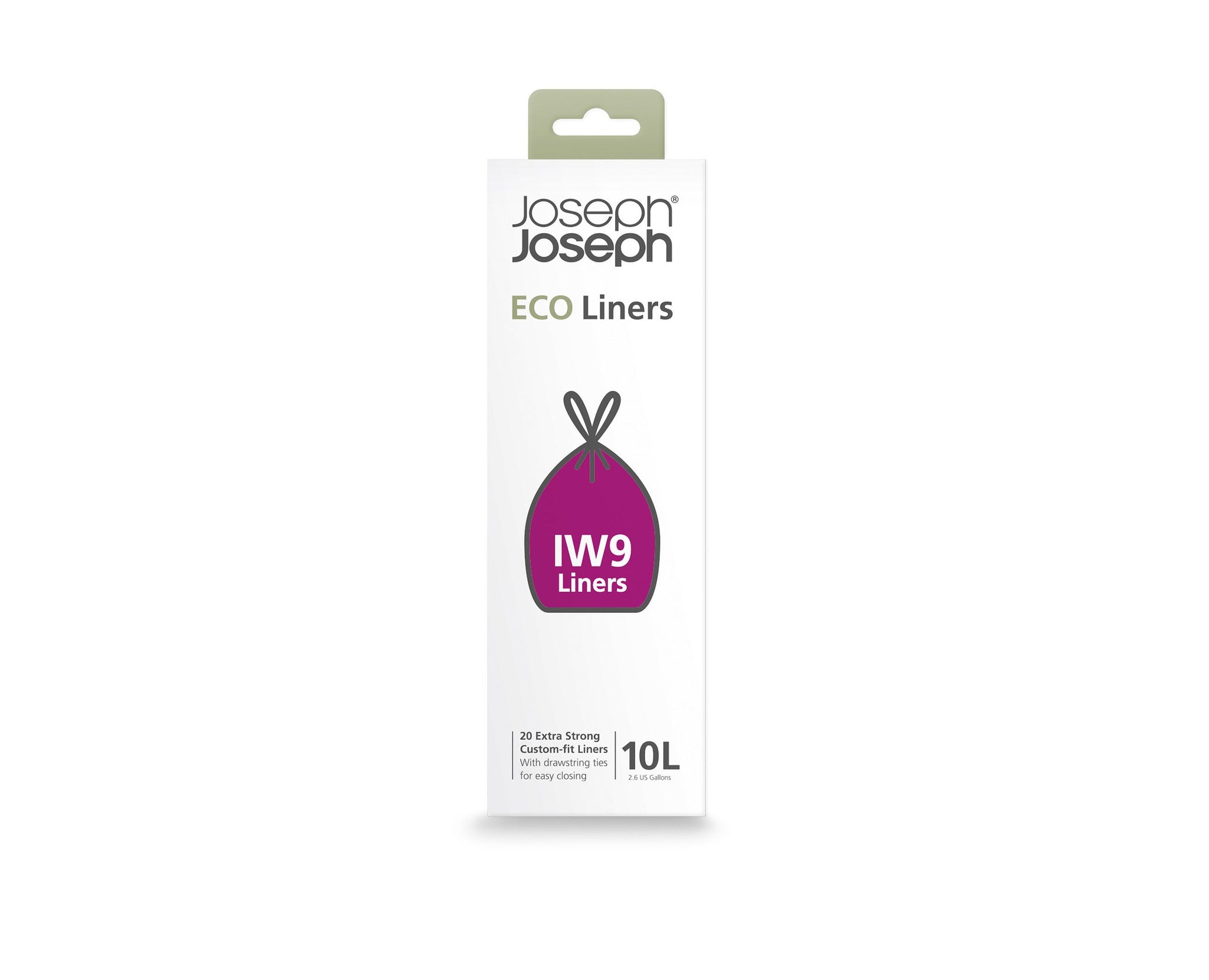 Eco IW9 10-liter trash bags, pack of 20