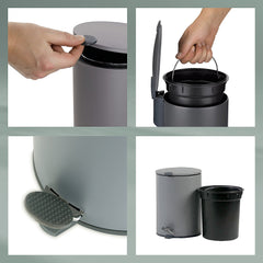 Mats Trash Can with Pedal 12 liters