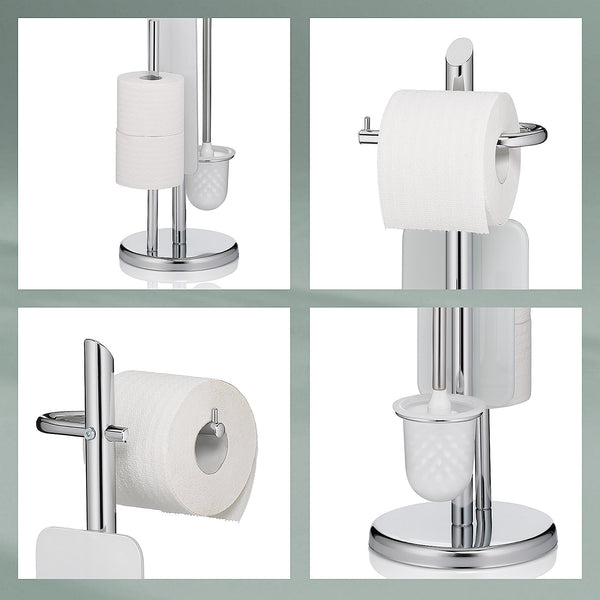 Support de brosse WC et rouleau de papier toilette Ken