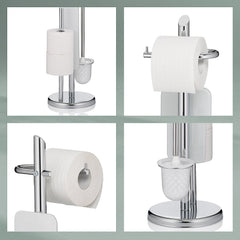 Support de brosse WC et rouleau de papier toilette Ken