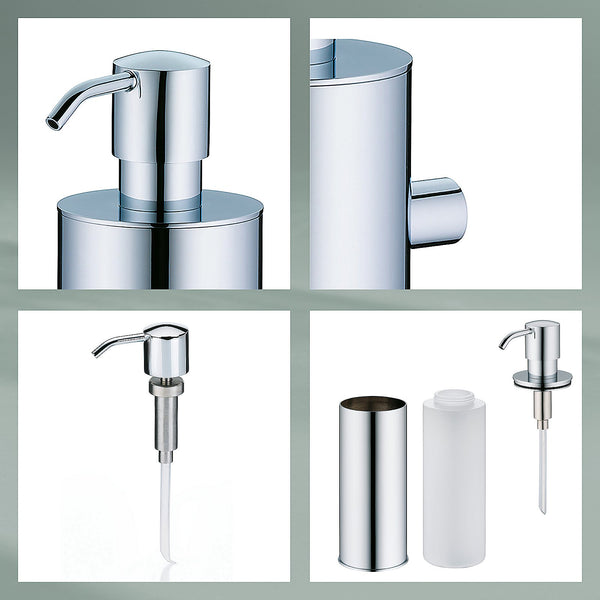 Messing Zeepdispenser 400 ml met Muurbevestiging