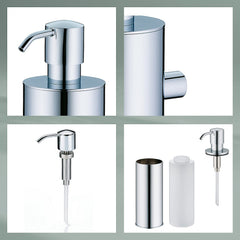 Messing Zeepdispenser 400 ml met Muurbevestiging