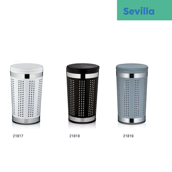 Panier à linge avec couvercle siège Sevilla 60,5 cm