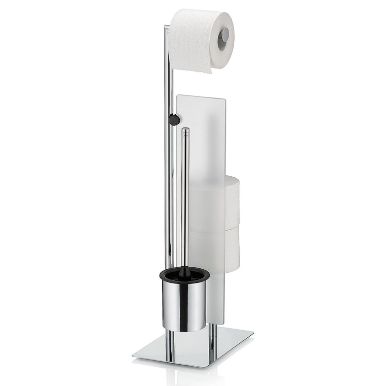 Brosse de toilettes et porte-rouleau de papier toilette Style