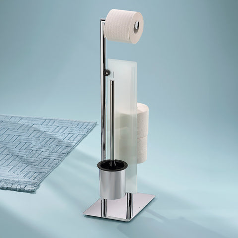 Brosse de toilettes et porte-rouleau de papier toilette Style