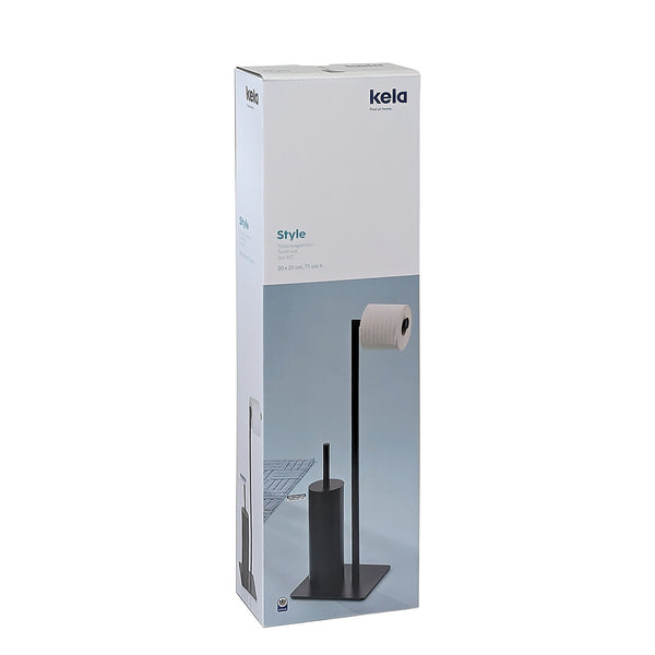 Style toilet brush and toilet roll holder 20x20 cm