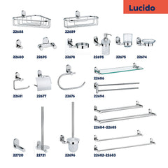 Porte-serviettes double flexible Lucido
