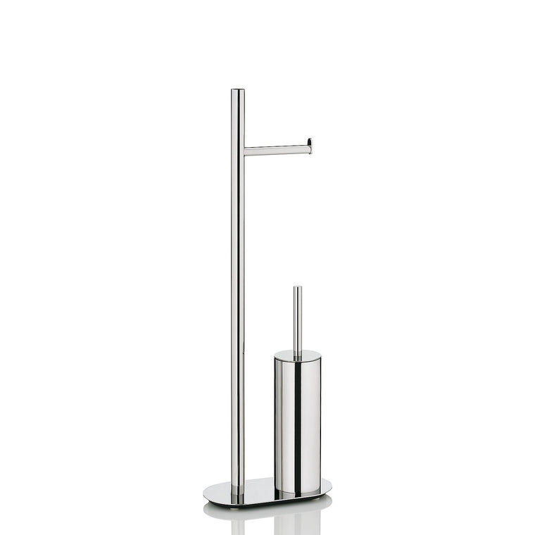 Lucido Toilet Brush and Toilet Paper Holder