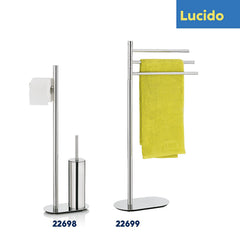 Brosse de toilette et porte-rouleau de papier toilette Lucido