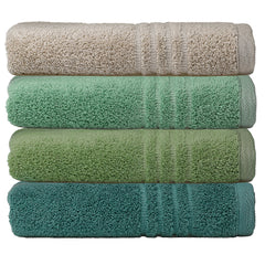Serviette de bain Leonora vert sauge 90x200 cm