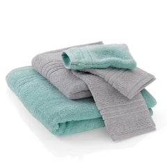 Serviette de bain Leonora vert sauge 90x200 cm