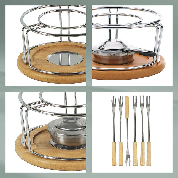 Natural Cheese Fondue Set of 10 Pieces