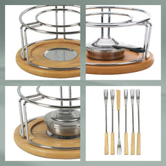 Natural Cheese Fondue Set of 10 Pieces