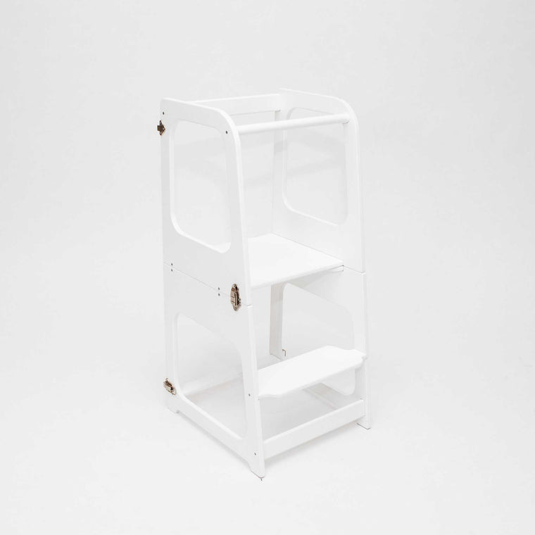 2-in-1 Convertible kitchen tower - table and chair