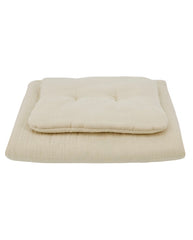 Mousseline wiegbeddengoedset Latte