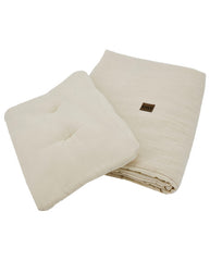 Mousseline wiegbeddengoedset Latte