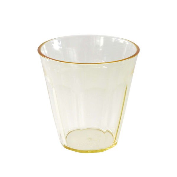 Gobelet Nora 150 ml transparent jaune lot de 12 pièces