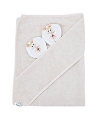 Bamboe badcape Ballerina Muis / Licht Beige