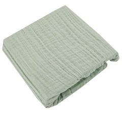 Mousseline hoeslaken met elastiek 140 x 70 cm - Mint