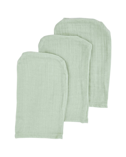 Muslin Bath Wash Mix, 3 pcs, Mint
