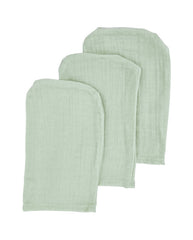 Muslin Bath Wash Mix, 3 pcs, Mint