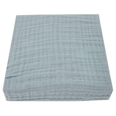 Mousseline hoeslaken met elastische band 120 x 60 cm - Blauw