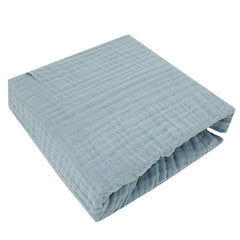 Muslin fitted sheet with elastic band 120 x 60 cm Mint
