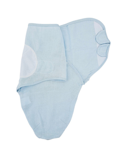 Lange en mousseline pour bébé 3-6 kg BLEU