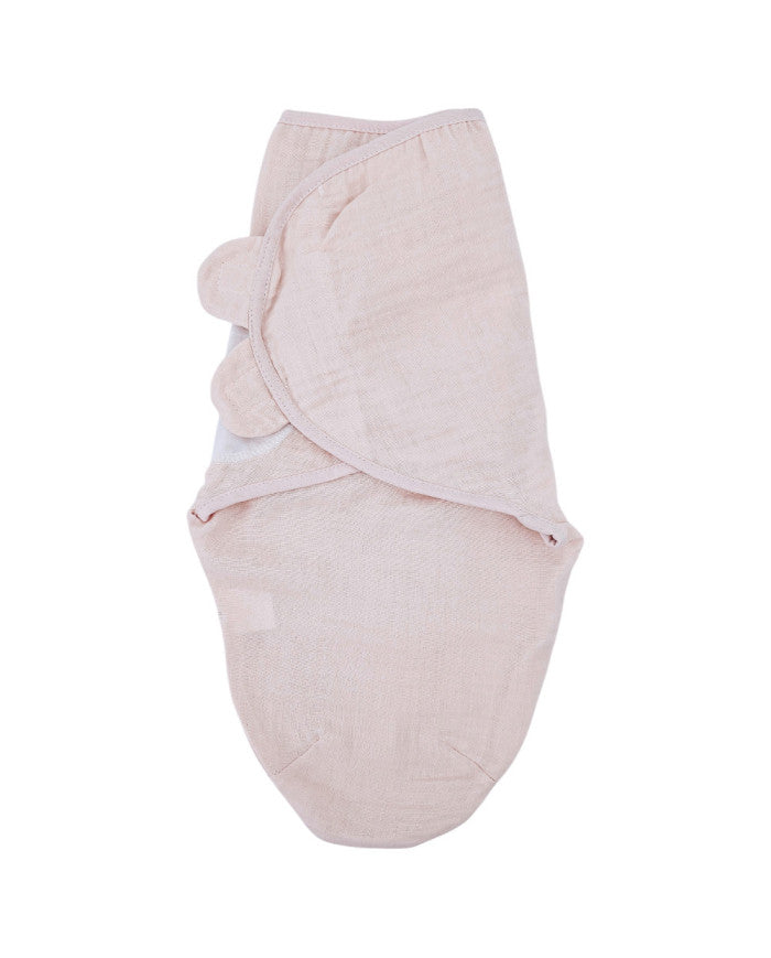 Lange en mousseline bébé 3-6 kg rose