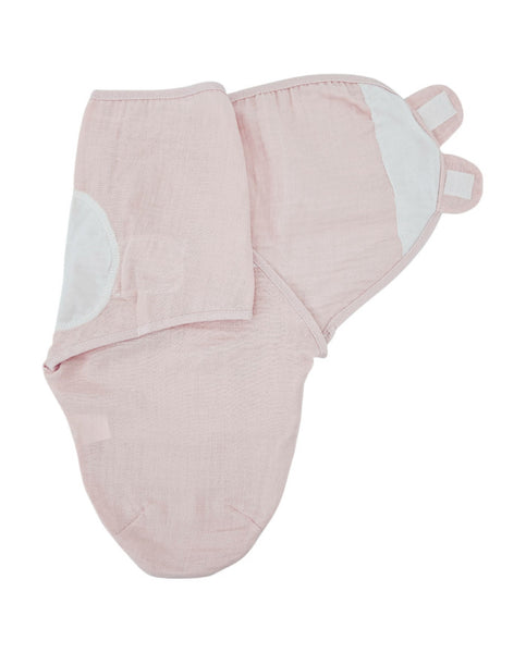 Lange en mousseline bébé 3-6 kg rose
