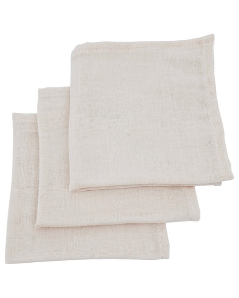 Muslin Nappies 30x30cm 3pcs. ROSE PINK
