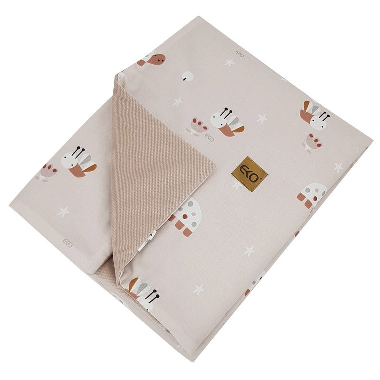 Blanket and play mat with velvet lining — Bees
