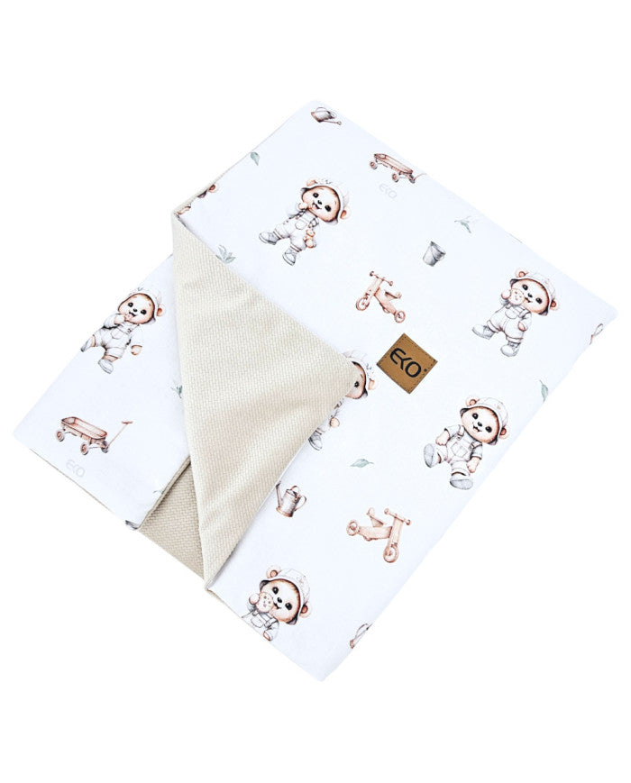 Educational play mat with lining Velvet Gardener Bear