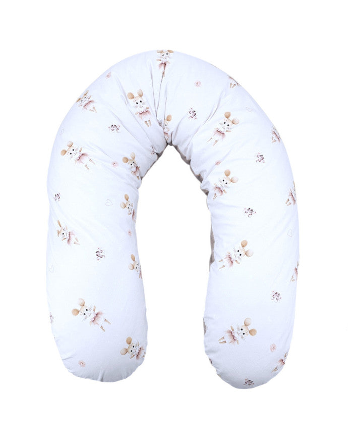 Velvet Nursing Pillow Ballerina Mouse
