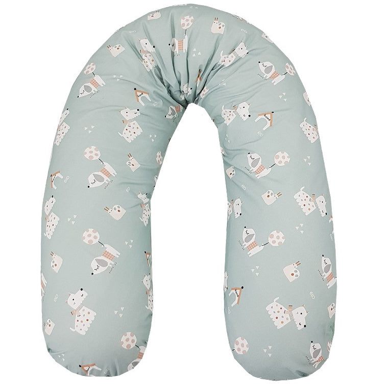 Velvet pillow for mother and puppies