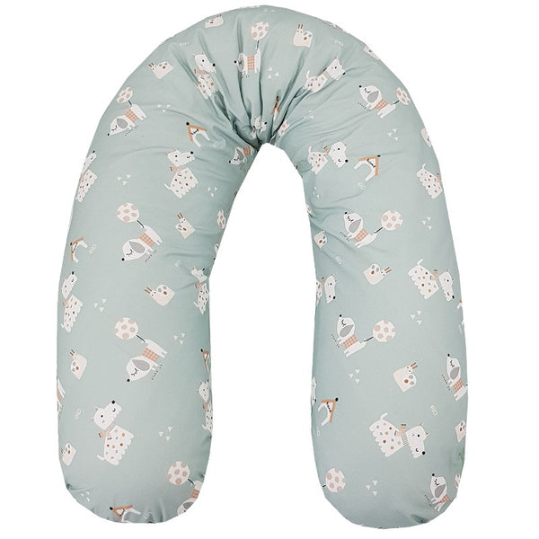Velvet pillow for mother and puppies