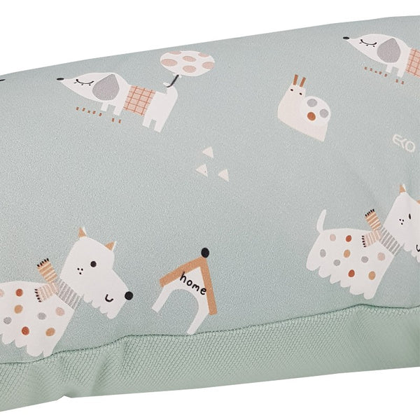 Velvet pillow for mother and puppies