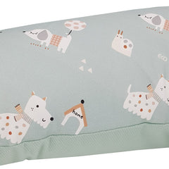 Velvet pillow for mother and puppies