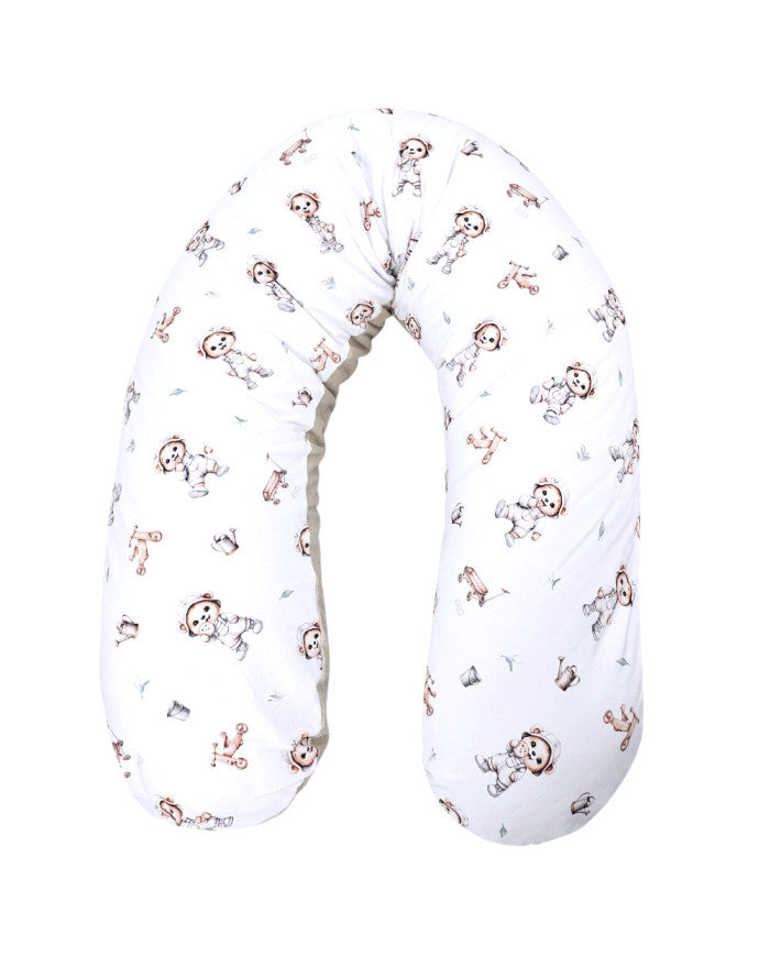 Velvet nursing pillow Gardener Bear
